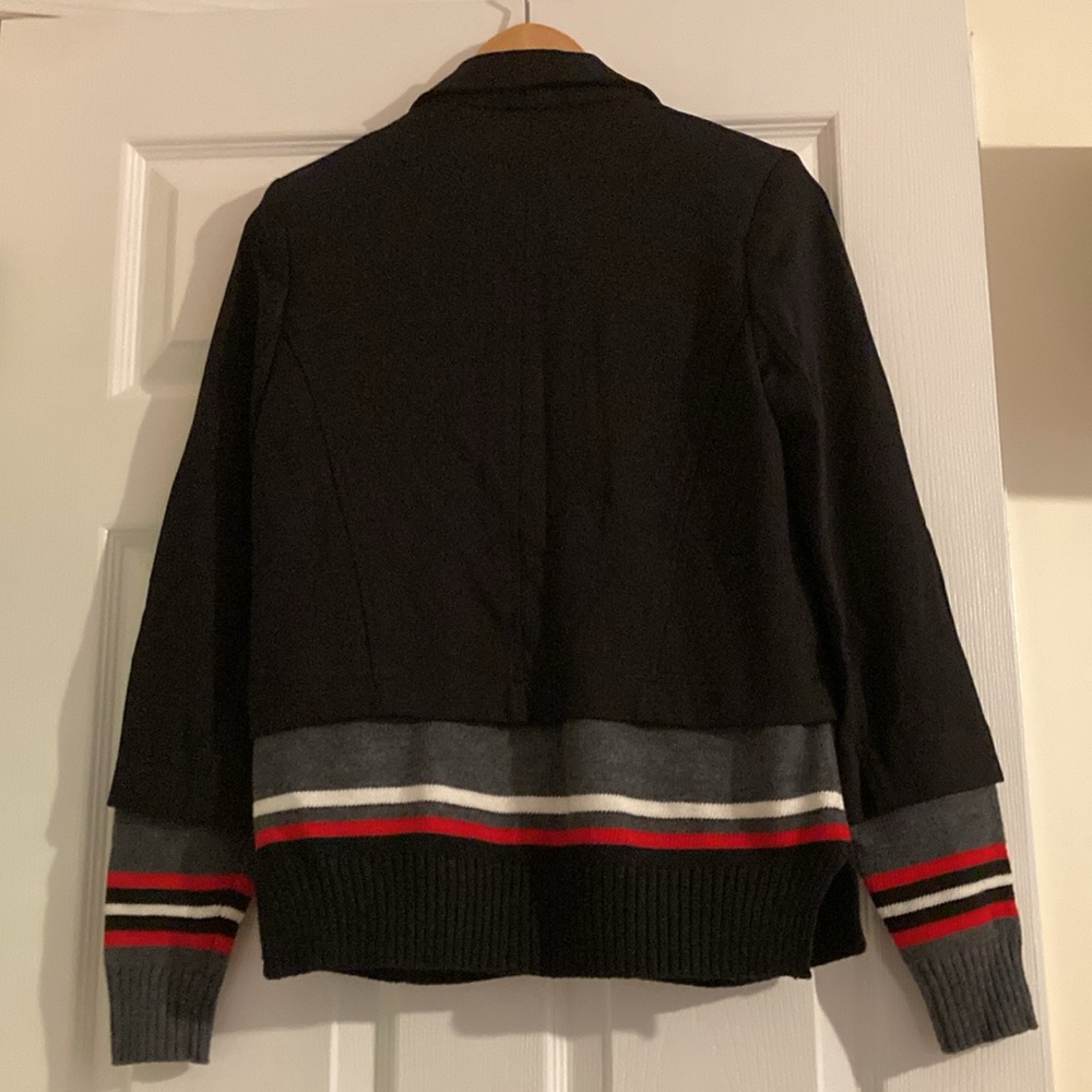 Bailey‎ 44 Audrey Mixed Media Blazer Black Small - Picture 3 of 6